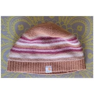 Carhartt Striped Knit Beanie/Fleece Lined.  Unisex. OSFA